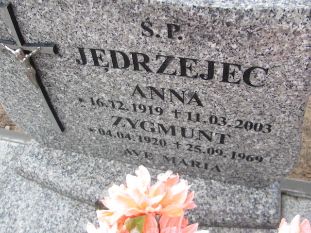 Anna Jędrzejec 1919 Borne Sulinowo - Grobonet - Wyszukiwarka osób pochowanych