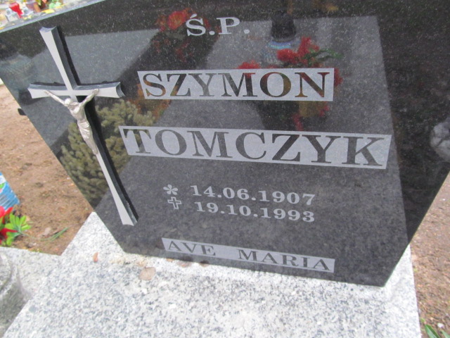 Szymon Tomczyk 1907 Borne Sulinowo - Grobonet - Wyszukiwarka osób pochowanych