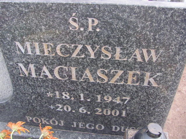 Mieczysław Maciaszek 1947 Borne Sulinowo - Grobonet - Wyszukiwarka osób pochowanych