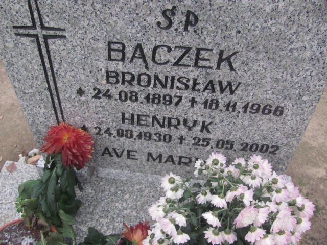 Henryk Bączek  1930 Borne Sulinowo - Grobonet - Wyszukiwarka osób pochowanych