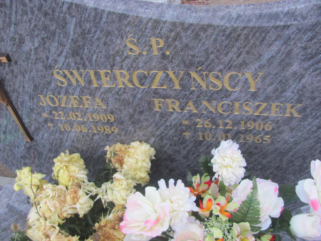 Franciszek Świerczyński 1906 Borne Sulinowo - Grobonet - Wyszukiwarka osób pochowanych